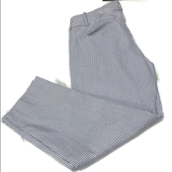 Ann Taylor Pants - Ann Taylor blue and white stripped trousers